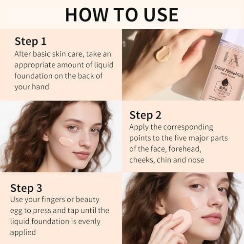 Hyaluronic Acid Moisturizing Foundation, 24hr Waterproof, Light Shade 101