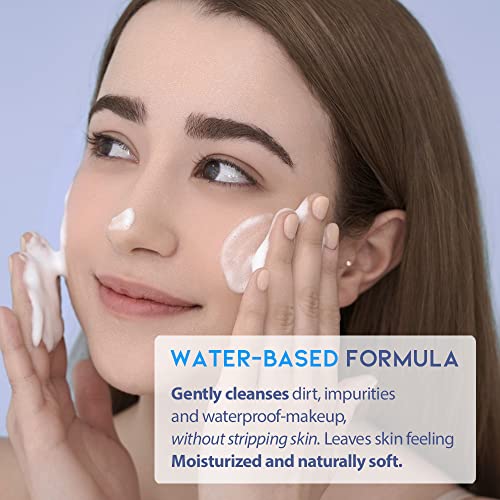 [Water Based Cleanser] Hydrating Facial Cleanser for Dry skin, Sensitive Skin, Korean Daily Gentle Makeup Remover with Papaya Enzyme, Kale, Blueberry Extract, EVE Vegan, Not Tested on Animals 5.3fl oz