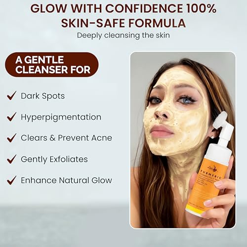 Turmeric Foaming Face Wash with Brush - 150ml