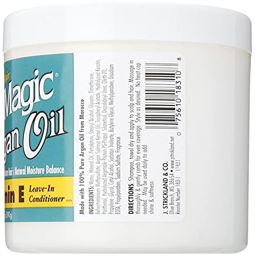 BLUE MAGIC Argan Oil & Vitamin-e Leave-in Conditioner 13.75 Oz, Blue (BLMARG)