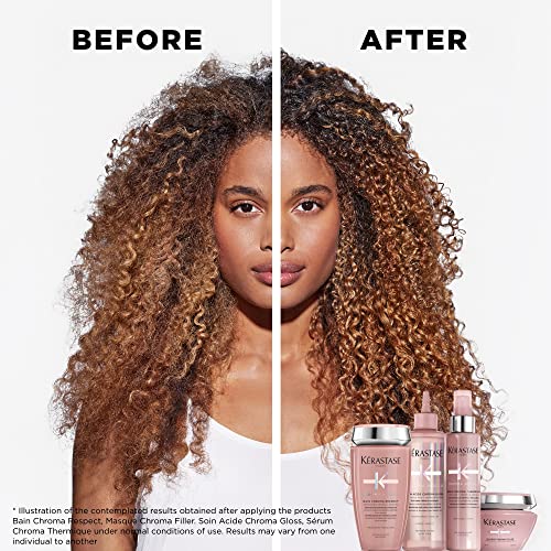 Kerastase Chroma Absolu Hair Serum For Color-Treated Hair - Moisturizes With Anti-Frizz and Heat Protection