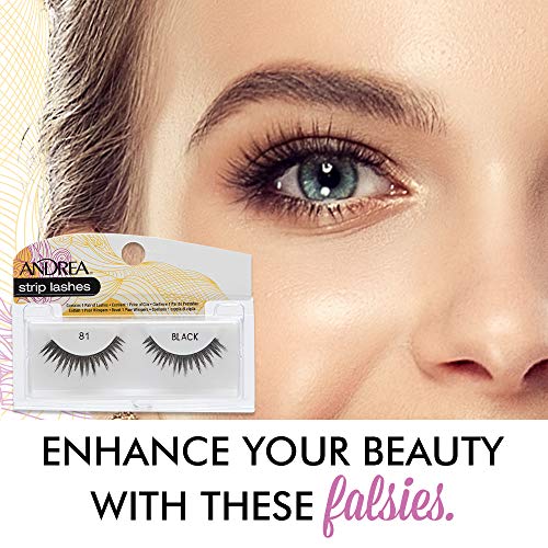 Andrea False Lashes Style 81 Black - 4 Pack