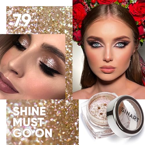 SINART Glitter Eyeshadow Powder 1g - Shimmer Eye Makeup