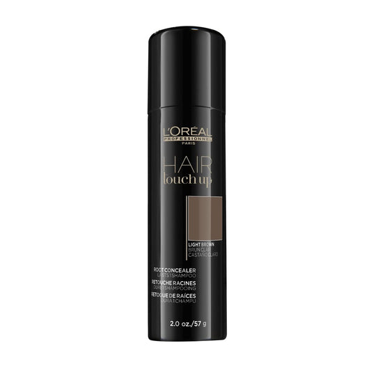 L'Oreal Professionnel Hair Root Touch Up | Root Concealer Spray | Blends and Covers Grey Hair | Temporary Hair Color for Light Brown Hair | 2 Oz.