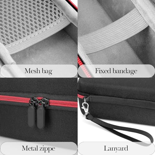 Linkidea Generic Hard Shell Travel Case for Electric Shavers, Storage Bag Compatible with Philips Norelco 2400 Series, Shaving Accessories Organizer for Daily Use (Black)