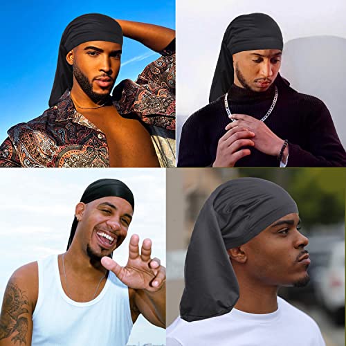 Leeven 4-Pack Dreadlock Sleep Caps for Men & Women