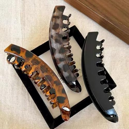 Banana Hair Clips for Women - 4 Pack Claw Clips