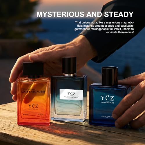 Ycz 3-Pack Men's Eau de Parfum Gift Set, 1.7 Fl Oz