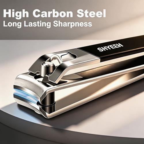 SHYEEH 10-Piece High-Carbon Steel Manicure Set with Leather Case
