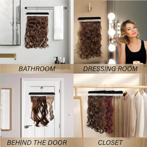 Hair Extension Organizer Stand - Professional Tangle-Free Weft Storage & Styling Tool