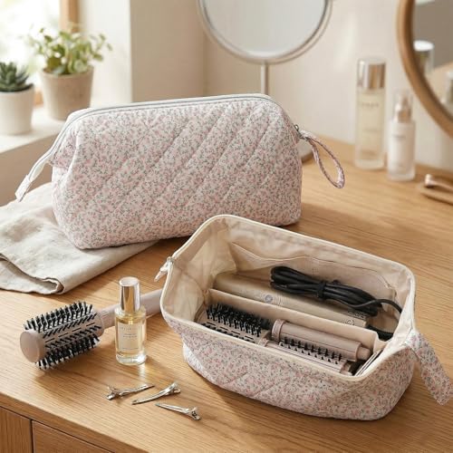 Quilted Hair Tools Travel Bag for Dyson Airwrap & Shark FlexStyle