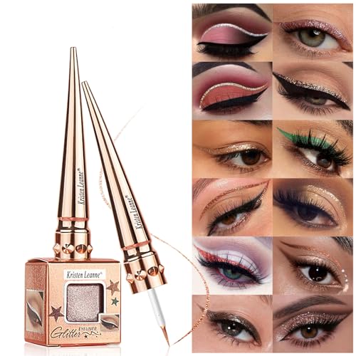 12 Colors Glitter Eyeliner Pen Waterproof Sparkle Liquid
