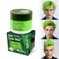 Green Temporary Hair Color Wax - Washable Styling Cream
