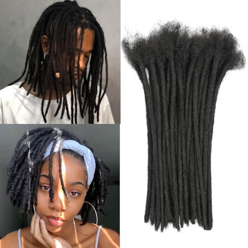 Human Hair Loc Extensions 6 Inch 30 Strands Dreadlocks