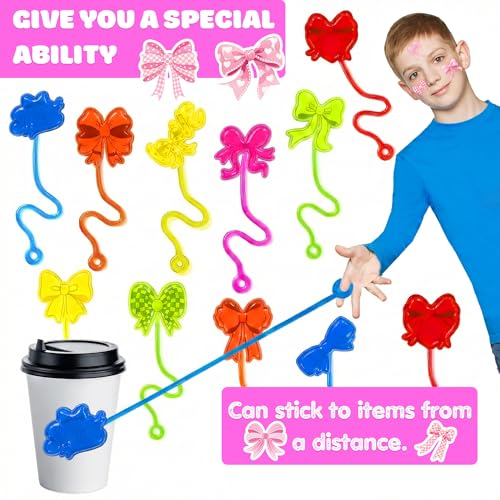 48Pc Bow Party Favors Set - Stick Hands & Temporary Tattoos