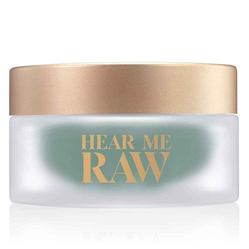 HEAR ME RAW The Brightener with CHLOROPHYLL+ | 10 Minute Plant-Based Rinse-Off Facial Mask for Firmer, Brighter, and Younger-looking Skin | Reduces Fine Lines and Wrinkles | (2.5 Oz)