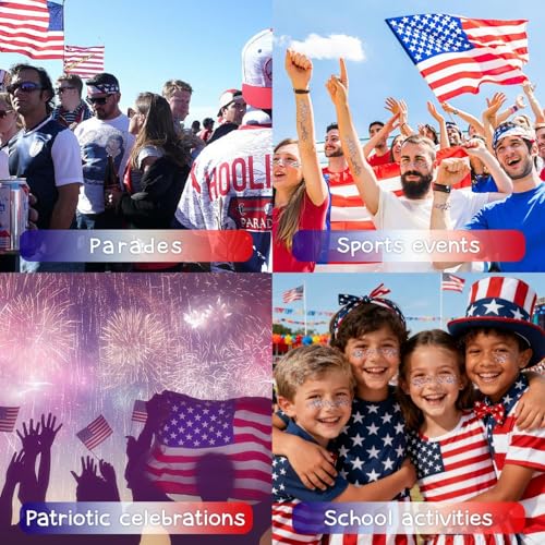 Patriotic Red, White & Blue Glitter Makeup for 4th of July