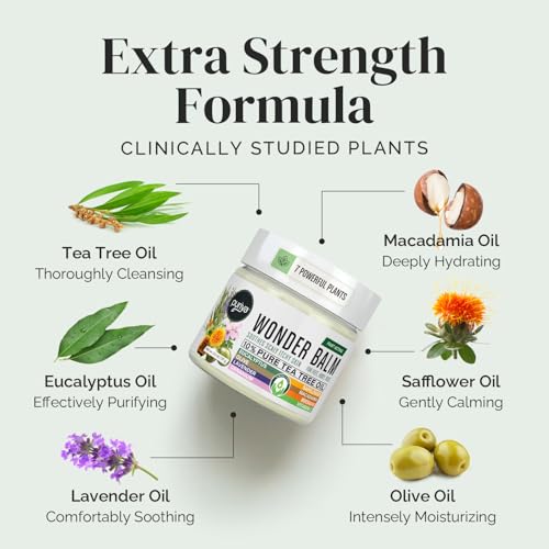 Puriya Tea Tree Oil Wonder Balm and Body Wash for Men, Women Bundle Set, Physician Formulated Extra Strength Soap, Doctor Approved, Extra Strength for Athletes Itchy Foot, Jock Itch, Fast Acting