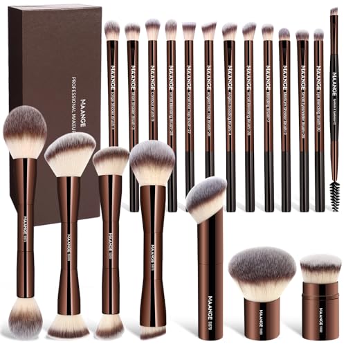 MAANGE 20 Pcs Makeup Brush Set with Gift Box