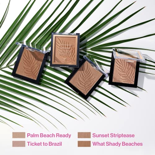 Wet n Wild Color Icon Bronzer Sunset Striptease - 0.38 oz, Long-Wear Sun-Kissed Glow