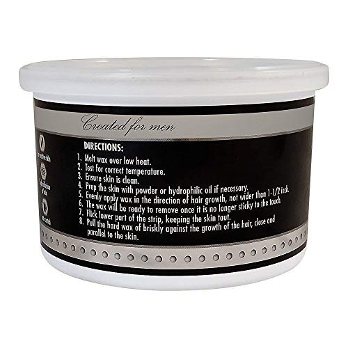 Waxness Barbero Steel Hard Wax in Can 14 oz (400 g) ? Stripless Hard Wax for Men¡¯s Grooming, Effective on Coarse Hair, Smooth Application, Professional Use ? Made in Italy