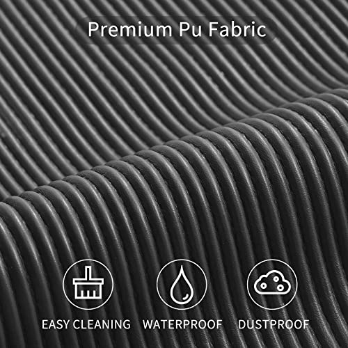 Makeup Bag, Large Double Layer Waterproof Travel Bag with Handle and Brush Compartment for Women (Black)