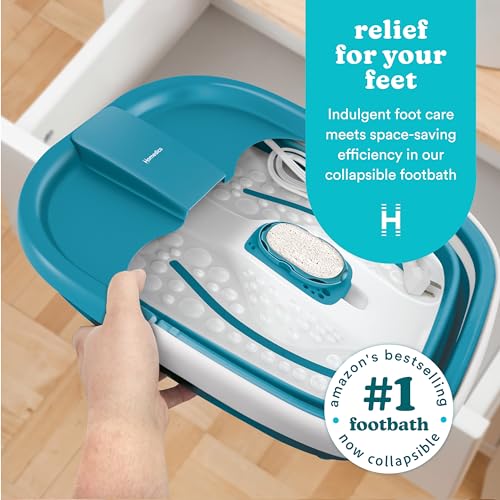 Collapsible Foot Spa with Heat Maintenance & Pumice Stone
