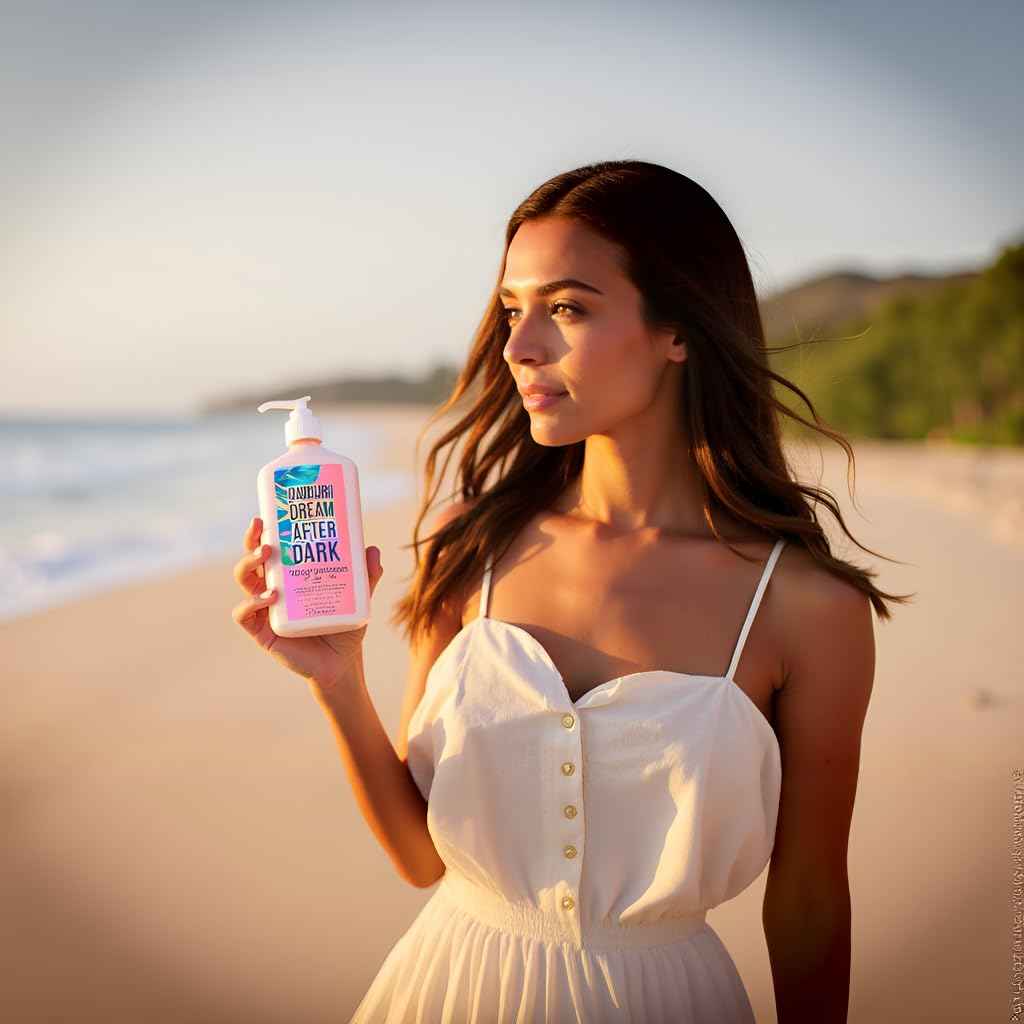 Brown Sugar Daiquiri Dream After Dark Tan Extender + Tattoo Enhancer Moisturizing Body Lotion w/Hibiscus - Helps Enhance Your Tan & Tattoos