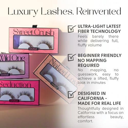 Gazelle Naked Love DIY Cluster Lashes - Pre-Mapped Korean Silk