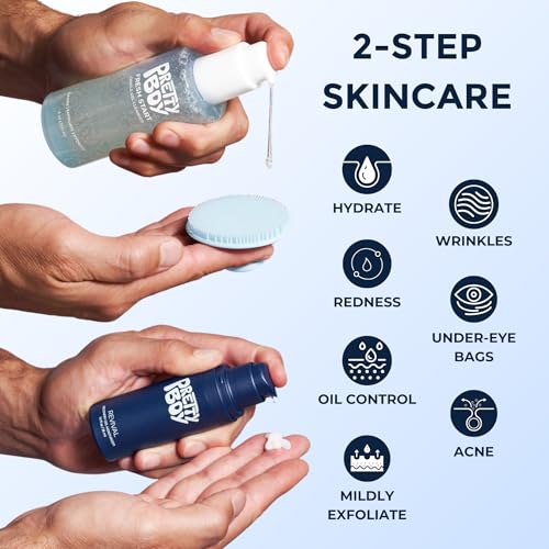 Prettyboy Face Revival Gel Moisturizer For Men - Hydrating Cream That Refreshes Dry Skin, Irritation, & Redness - Supports Anti Aging & Anti Wrinkle - Fragrance Free - 1 Count