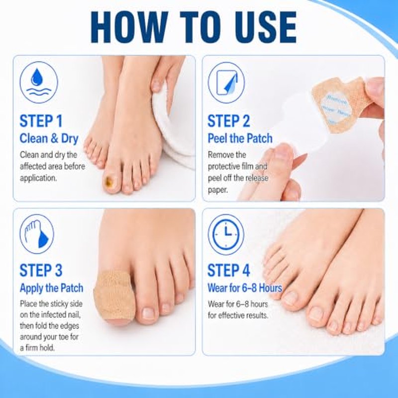 Overnight Nail Care Patches - 21 Count Toenail Treatment