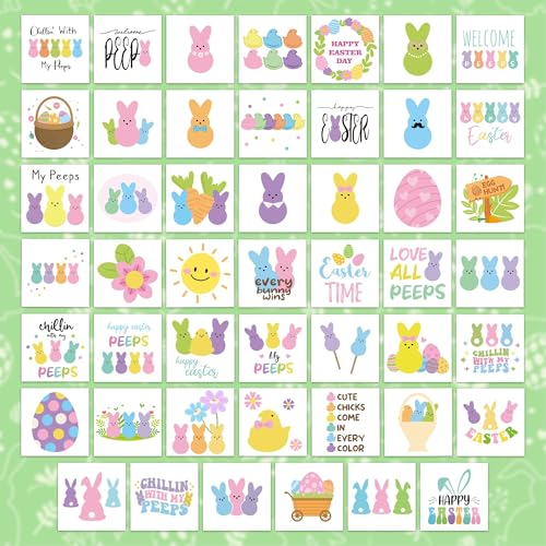 Easter Bunny Temporary Tattoos 144Pcs Bulk Kids
