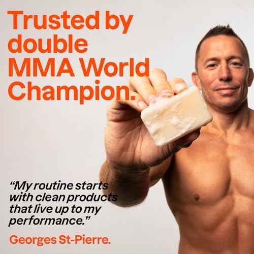 ATTITUDE Bar Soap Body Wash for Men, For Body and Hands, 99% Natural Origin Ingredients with Avocado Oil, EWG Verified, Eucalyptus & Sage, 4 Oz