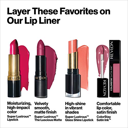 Revlon Lip Liner, Colorstay Face Makeup with Built-in-Sharpener, Longwear Rich Lip Colors, Smooth Application, 680 Blush'