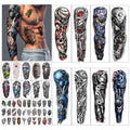 48 Sheets Full Arm Sleeve Temporary Tattoos for Men & Kids