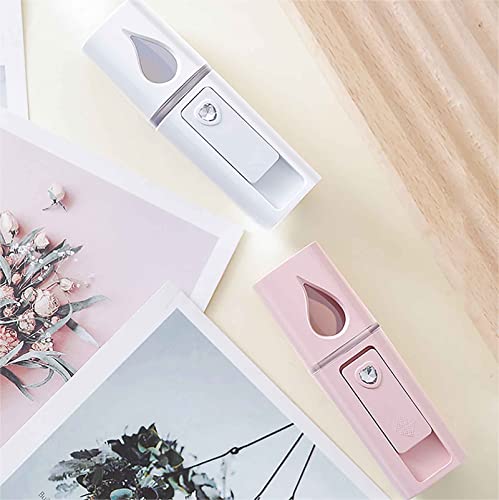 Nano Facial Steamer with Mirror, USB Rechargeable Mist Sprayer