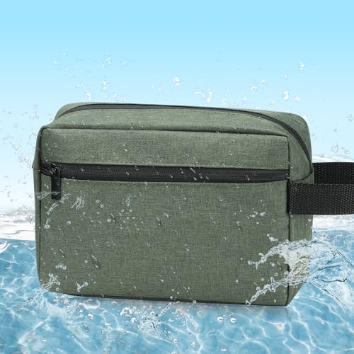 Etercycle Portable Travel Toiletry Bag for Men - Army Green