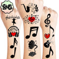 Music Temporary Tattoos 96 Pieces Party Favors Stickers