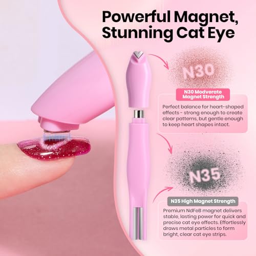 Beetles Cat Eye Magnet 3-in-1 Nail Magnet Pen for Cat Eye Gel Polish - 0-1 Variation