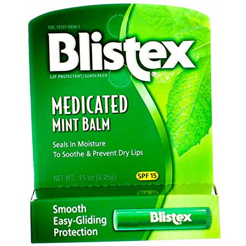 Blistex Lip Balm SPF 15 Mint .15 Ounce ( Value Pack of 6)