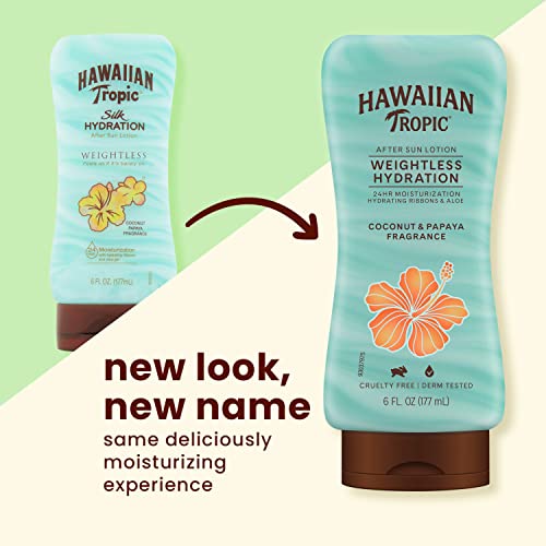 Hawaiian Tropic Weightless Hydration After Sun Lotion with Aloe, 6oz | Hawaiian Tropic Lotion, Moisturizing Lotion, After Sun Care, After Sun Moisturizer, Hydrating Lotion, 6oz