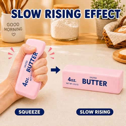 KIDATOY 2PCS Butter Stress Relief Squishy Toys - Soft Foam Fidget
