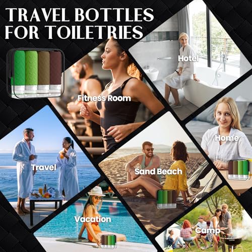 TSA Approved Travel Bottles for Toiletries, 3oz Silicone Set