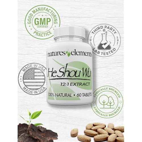 He Shou Wu ? 3 Pack ? 12:1 High-Potency Prepared Fo-Ti Root Extract ? 1000mg per Serving ? 180 Tablets ? Traditional Chinese Herb for Hair Growth & Gray Hair ? Non-GMO, Gluten-Free