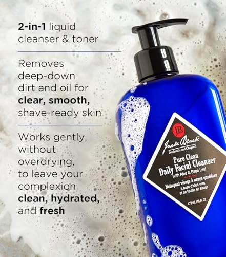 Jack Black Men's Skincare Kit – Cleanser, Moisturizer & Scrub Set