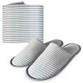 Anmerl 10 Pairs Disposable Hotel Slippers - Bulk Guest House Shoes for Spa, Wedding, Travel, Universal Size, Non-Slip, Washable with Individual Packaged