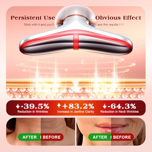 Pedete Facial Massager with 7 Color Red Light Therapy & Heating