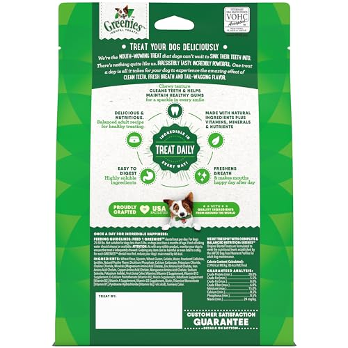 Greenies Original Regular Natural Dental Care Dog Treats, 12 oz. Pack (12 Treats)