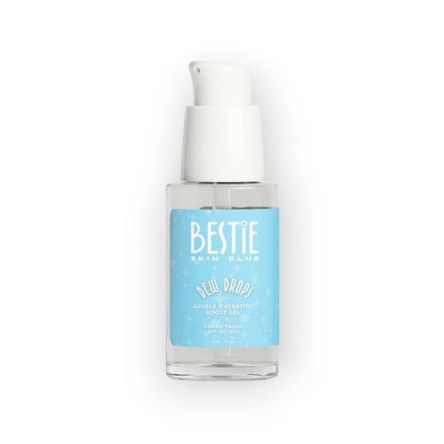 Bestie Skin Club Dew Drops Hydrating Face Serum, Hyaluronic Acid Gel with Aloe and White Tea