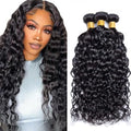 Brazilian Water Wave Hair Bundles 16 18 20 Inch #1B